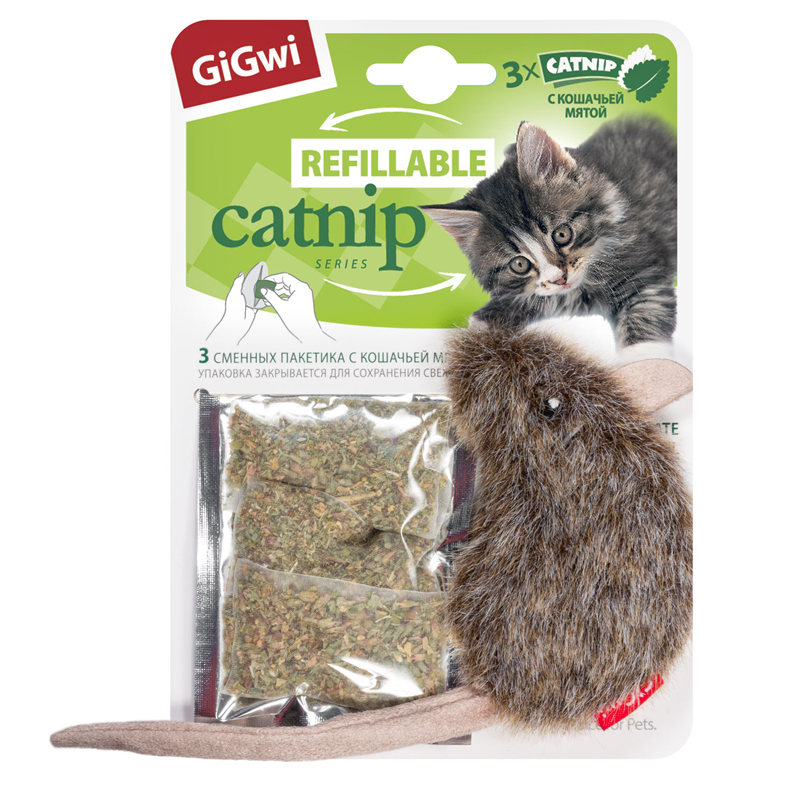 Мышка с кошачьей мятой Gigwi