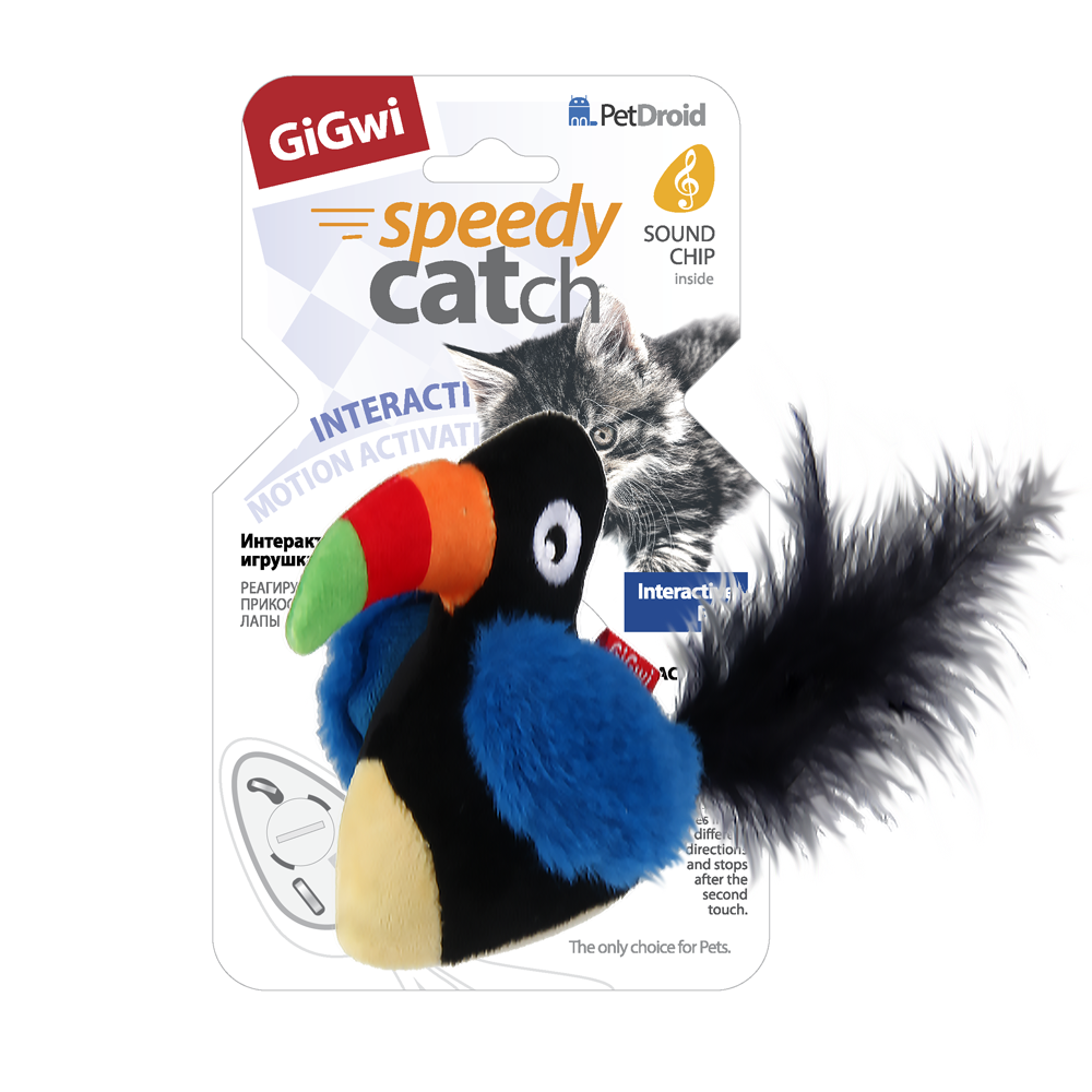 Интерактивная птичка со звуковым чипом Gigwi